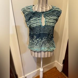 Free People cotton boho artsy top